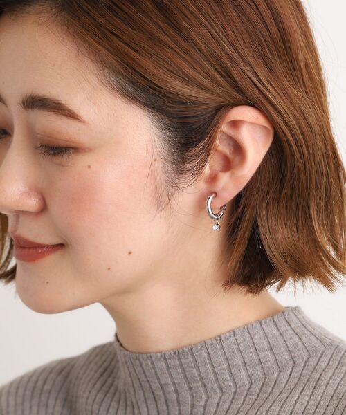 grove（グローブ）の「【3WAY】ファービジューイヤリング（イヤリング・レディース・アイボリー/ライトグレー・00）」の10枚目の写真