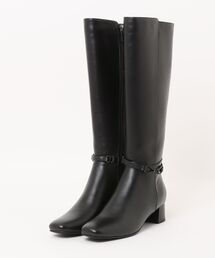 ベルテッドロングブーツ（ブーツ）｜LANVIN en Bleu（ランバンオン