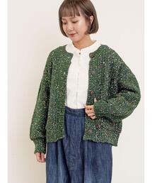 Samansa Mos2 | カラーネップローゲージカーディガン(カーディガン/ボレロ)