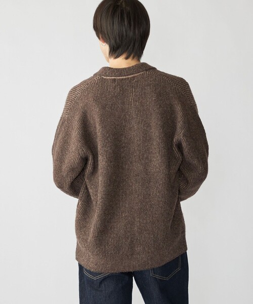 City Ambient Products（シティアンビエントプロダクツ）の「City Ambient Products: AZE スキッパー ポロシャツ（ニット/セーター・メンズ・ブラウン/ネイビー・SMALL/MEDIUM/LARGE）」の15枚目の写真