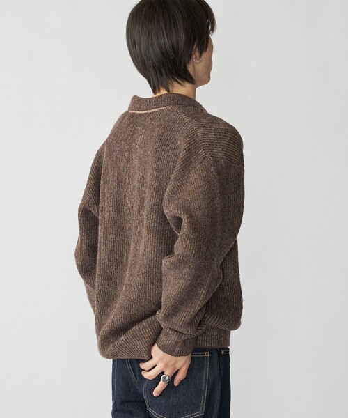 City Ambient Products（シティアンビエントプロダクツ）の「City Ambient Products: AZE スキッパー ポロシャツ（ニット/セーター・メンズ・ブラウン/ネイビー・SMALL/MEDIUM/LARGE）」の16枚目の写真