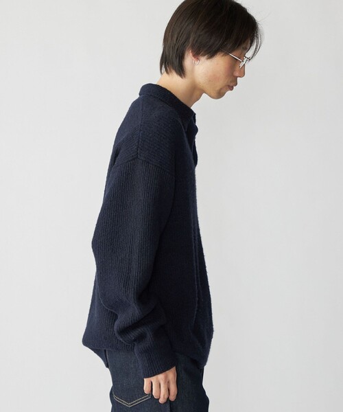 City Ambient Products（シティアンビエントプロダクツ）の「City Ambient Products: AZE スキッパー ポロシャツ（ニット/セーター・メンズ・ブラウン/ネイビー・SMALL/MEDIUM/LARGE）」の19枚目の写真