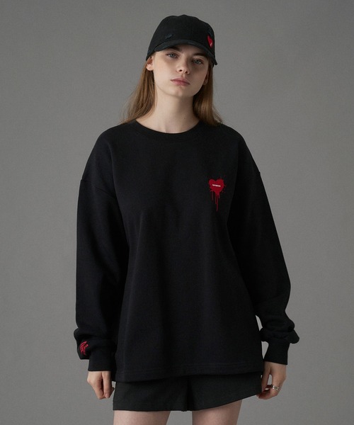 UMBRO 】HEART LOGO DRAW CODE SWEAT / ハートロゴドローコード