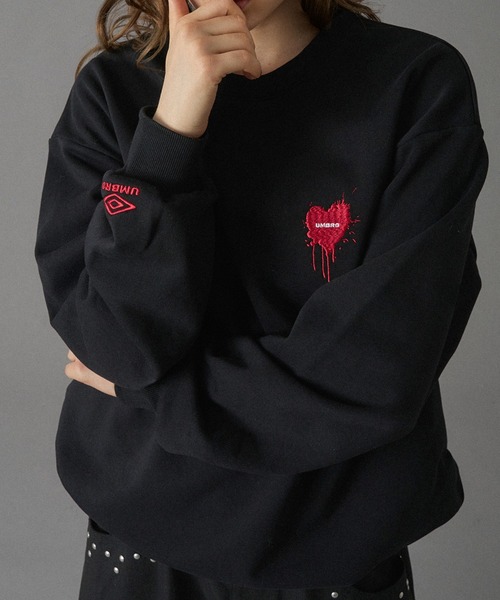 UMBRO 】HEART LOGO DRAW CODE SWEAT / ハートロゴドローコード