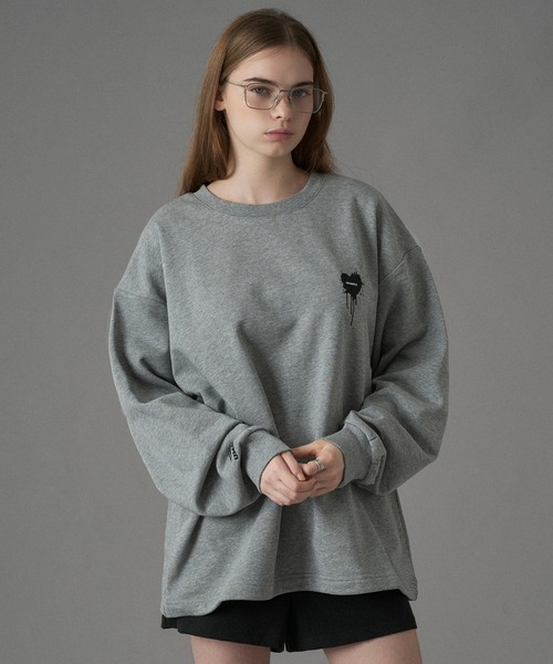 楓*様 UMBRO ONCILY グレー スウェットHEART LOGO SWE UMBRO 】HEART