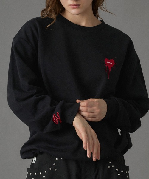 UMBRO 】HEART LOGO DRAW CODE SWEAT / ハートロゴドローコードスウェット