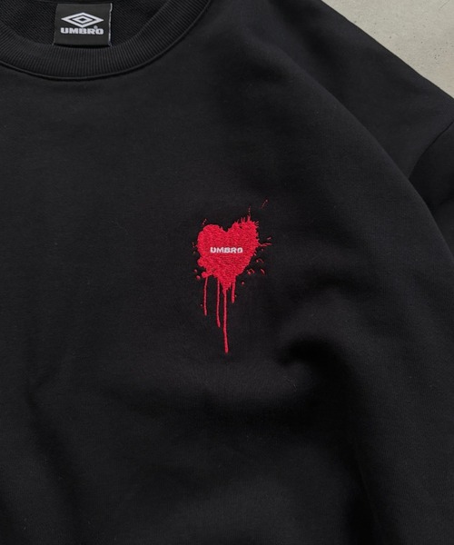 UMBRO 】HEART LOGO DRAW CODE SWEAT / ハートロゴドローコード