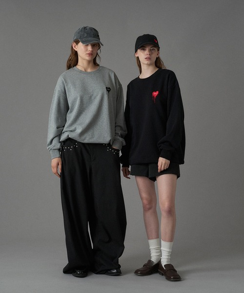 UMBRO 】HEART LOGO DRAW CODE SWEAT / ハートロゴドローコードスウェット