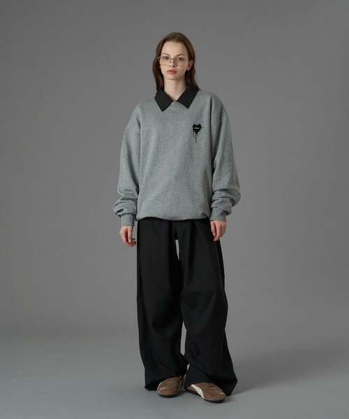 UMBRO 】HEART LOGO DRAW CODE SWEAT / ハートロゴドローコード