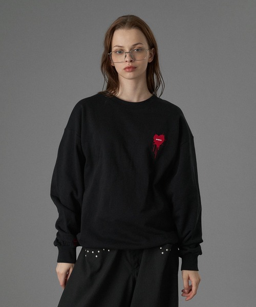 UMBRO 】HEART LOGO DRAW CODE SWEAT / ハートロゴドローコード