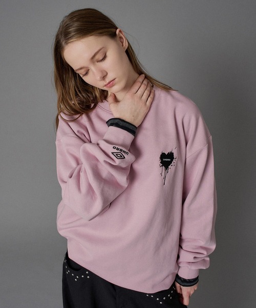 UMBRO 】HEART LOGO DRAW CODE SWEAT / ハートロゴドローコード