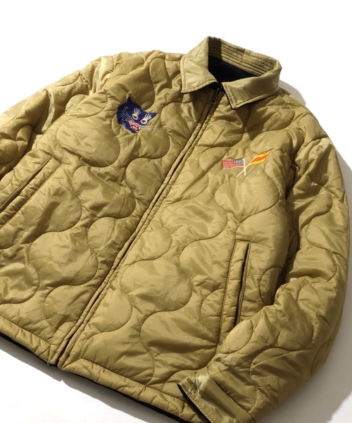 HOUSTON（ヒューストン）の「【HOUSTON/ヒューストン】 REVERSIBLE VIETNAM JACKET / リバーシブル ヴェトナム ジャケット（スカジャン・メンズ・グリーン/ブラック・M/L/XL）」の15枚目の写真