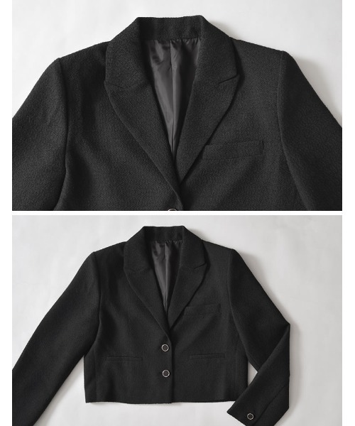2025AW COLLECTION]ツイードクロップドテーラードジャケット