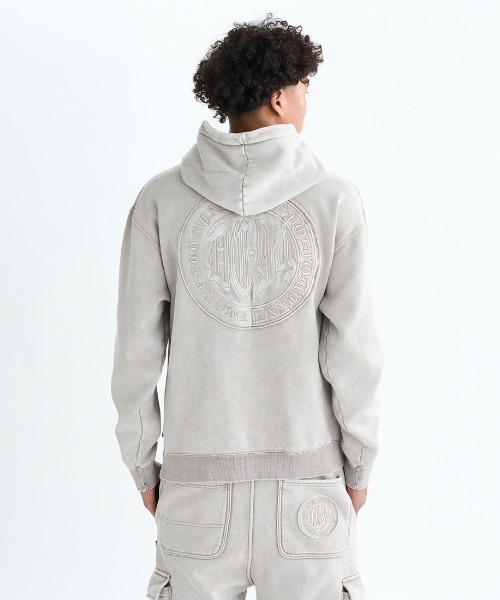 DC SHOES（ディーシーシューズ）の「ディーシーシューズ  25 HIDDEN PH アウトドアカジュアル スウェットパーカー（パーカー・メンズ・ダークグレー/アイボリー・L/M/LL）」の5枚目の写真