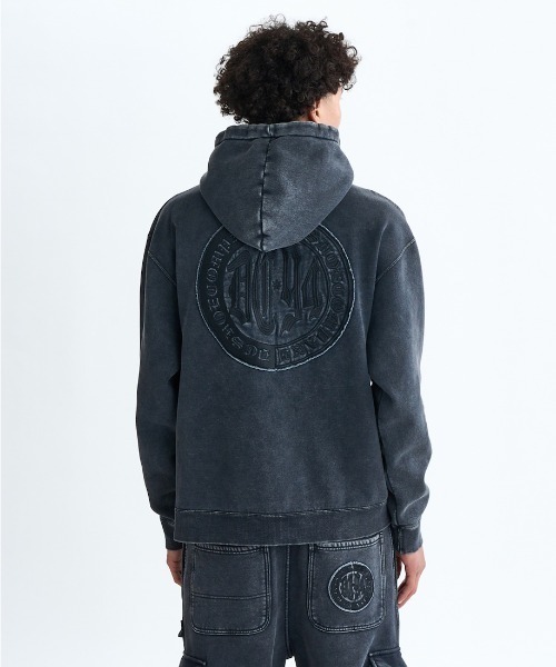 DC SHOES（ディーシーシューズ）の「ディーシーシューズ  25 HIDDEN PH アウトドアカジュアル スウェットパーカー（パーカー・メンズ・ダークグレー/アイボリー・L/M/LL）」の6枚目の写真