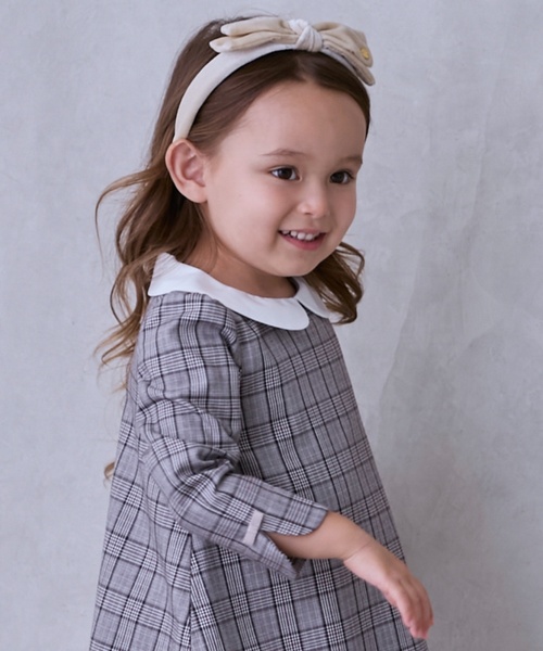 セール】【セミフォーマル】衿つき長袖ワンピース（ワンピース