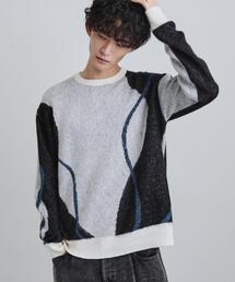 tk.TAKEO KIKUCHI | コンプリケートラインアートプルオーバー(ニット/セーター)