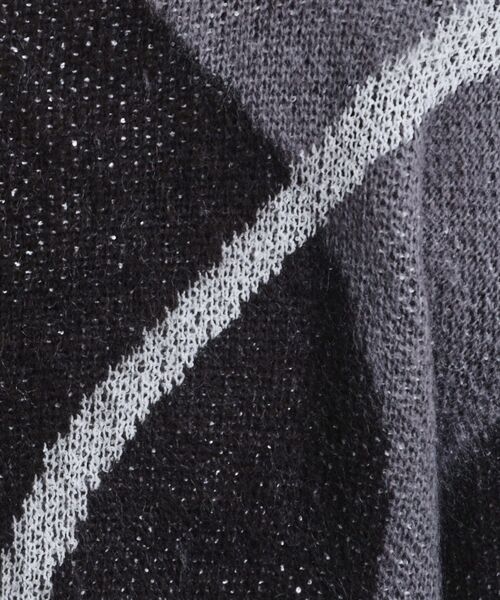 tk.TAKEO KIKUCHI（ティーケータケオキクチ）の「コンプリケートラインアートプルオーバー（ニット/セーター・メンズ・ブラック/オフホワイト/ブルー系その他・02/03）」の16枚目の写真