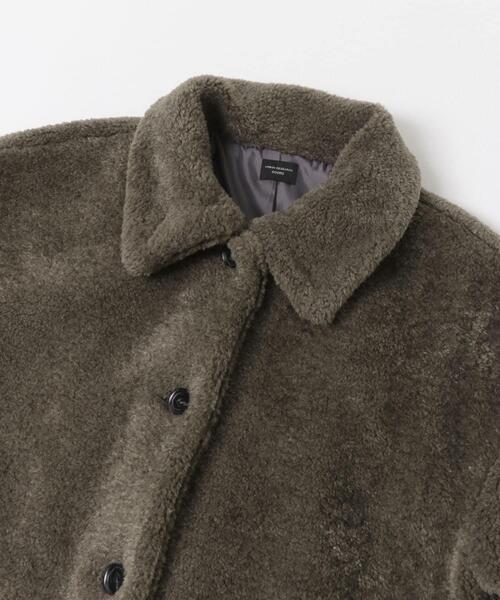 URBAN RESEARCH DOORS（アーバンリサーチドアーズ）の「コクーンシルエットボアコート（その他アウター・レディース・チャコールグレー/ブラウン・MEDIUM）」の3枚目の写真