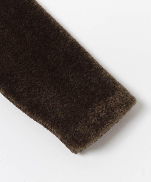 URBAN RESEARCH DOORS（アーバンリサーチドアーズ）の「コクーンシルエットボアコート（その他アウター・レディース・チャコールグレー/ブラウン・MEDIUM）」の17枚目の写真