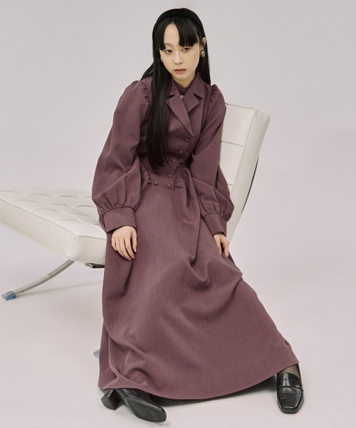 セール】2way code neck トレンチデザインワンピース（ワンピース