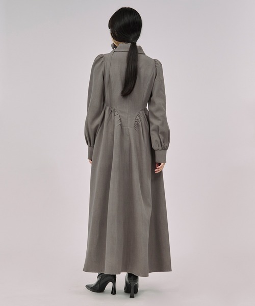 セール】2way code neck トレンチデザインワンピース（ワンピース