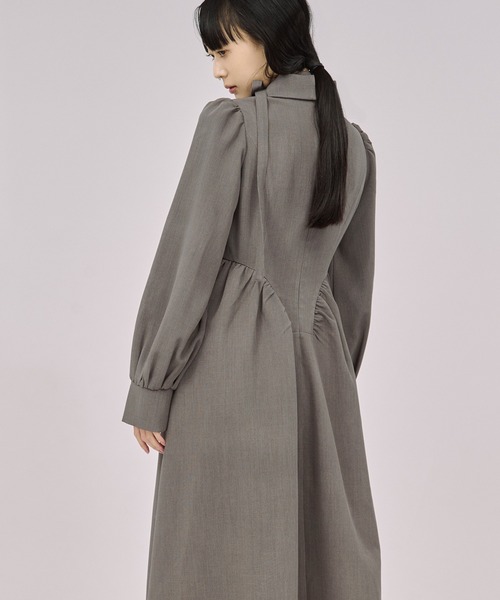セール】2way code neck トレンチデザインワンピース（ワンピース