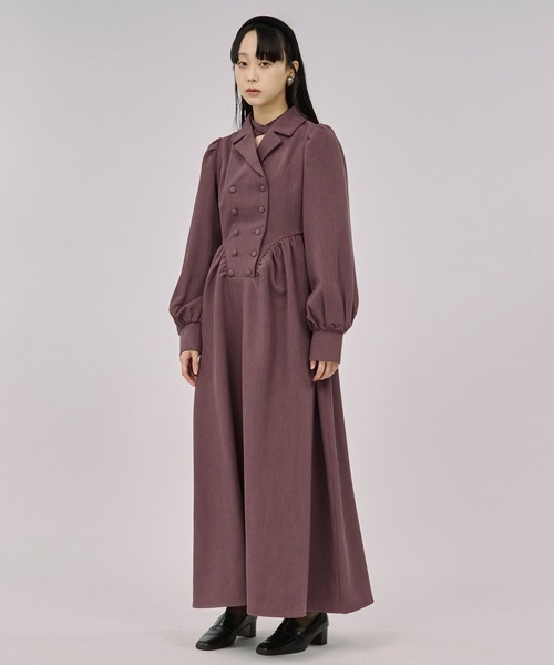 セール】2way code neck トレンチデザインワンピース（ワンピース