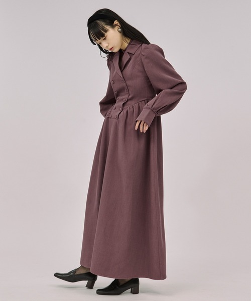 セール】2way code neck トレンチデザインワンピース（ワンピース