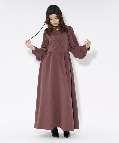 セール】2way code neck トレンチデザインワンピース（ワンピース