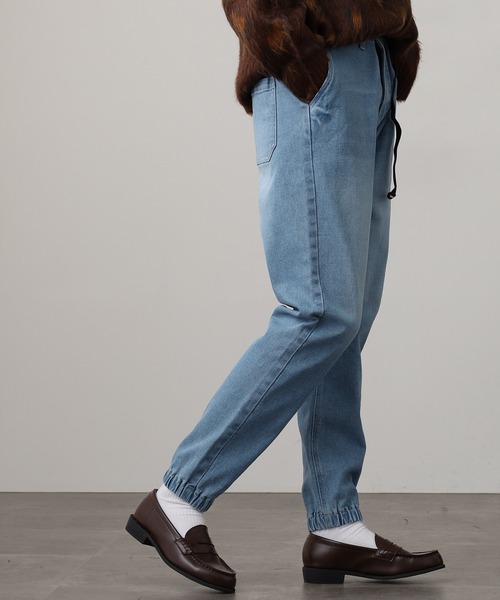 KRIFF MAYER（クリフメイヤー）の「KRIFF MAYER ﾃﾞﾆﾑｸﾗｲﾐﾝｸﾞｼﾞｮｶﾞｰ（デニムパンツ・メンズ・ブルー系/ブルー系1・M/L/XL）」の20枚目の写真