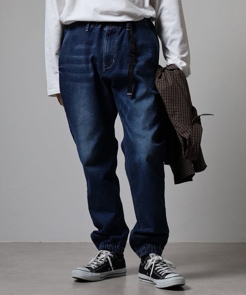 KRIFF MAYER（クリフメイヤー）の「KRIFF MAYER ﾃﾞﾆﾑｸﾗｲﾐﾝｸﾞｼﾞｮｶﾞｰ（デニムパンツ・メンズ・ブルー系/ブルー系1・M/L/XL）」の14枚目の写真