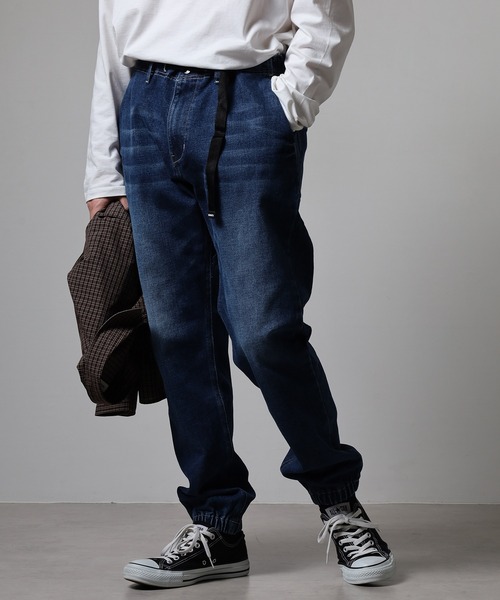 KRIFF MAYER（クリフメイヤー）の「KRIFF MAYER ﾃﾞﾆﾑｸﾗｲﾐﾝｸﾞｼﾞｮｶﾞｰ（デニムパンツ・メンズ・ブルー系/ブルー系1・M/L/XL）」の13枚目の写真