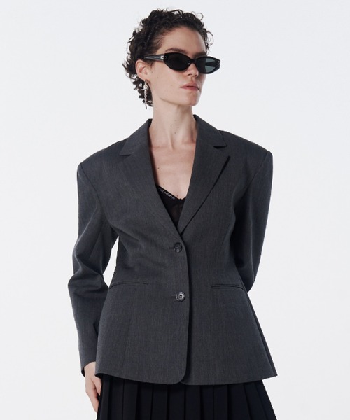 WAIST CONSCIOUS PAT IN JACKET/ウエストコンシャスパットイン