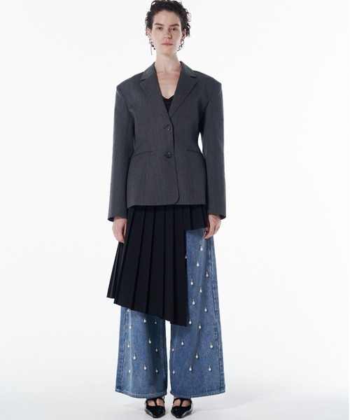 WAIST CONSCIOUS PAT IN JACKET/ウエストコンシャスパットイン