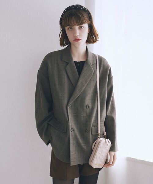 Maison de FLEUR（メゾンドフルール）の「リボンキルティングスマホポシェット（ショルダーバッグ・レディース・ピンク/ブラック・FREE）」の20枚目の写真