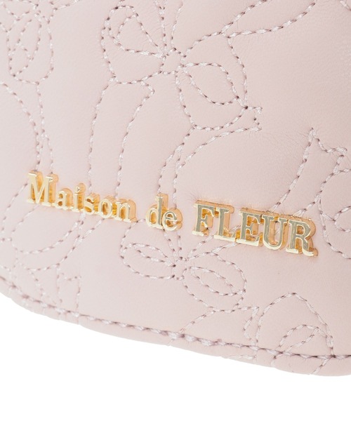 Maison de FLEUR（メゾンドフルール）の「リボンキルティングスマホポシェット（ショルダーバッグ・レディース・ピンク/ブラック・FREE）」の5枚目の写真
