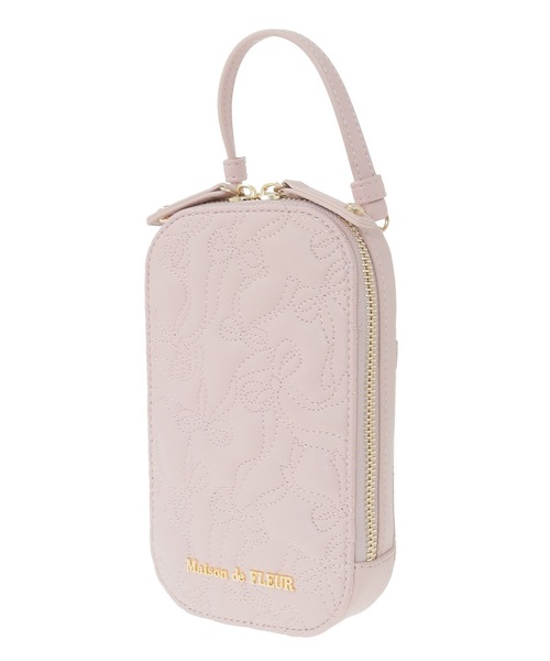 Maison de FLEUR（メゾンドフルール）の「リボンキルティングスマホポシェット（ショルダーバッグ・レディース・ピンク/ブラック・FREE）」の14枚目の写真