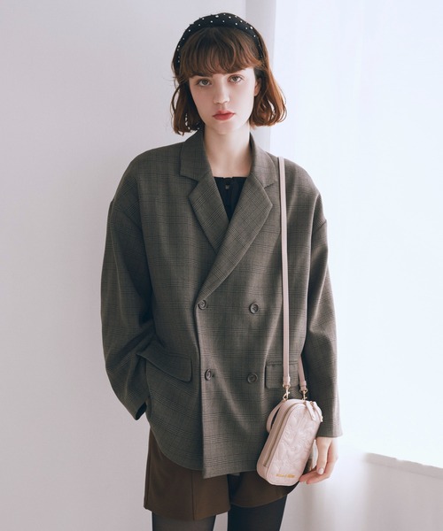 Maison de FLEUR（メゾンドフルール）の「リボンキルティングスマホポシェット（ショルダーバッグ・レディース・ピンク/ブラック・FREE）」の11枚目の写真