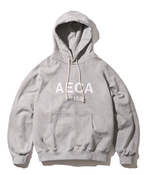 AECA(エイカ)の「BIG LOGO PULLOVER HOODIE-GREY/WHITE(パーカー・レディース・その他・MEDIUM/LARGE/SMALL/X-LARGE)」の1枚目の写真