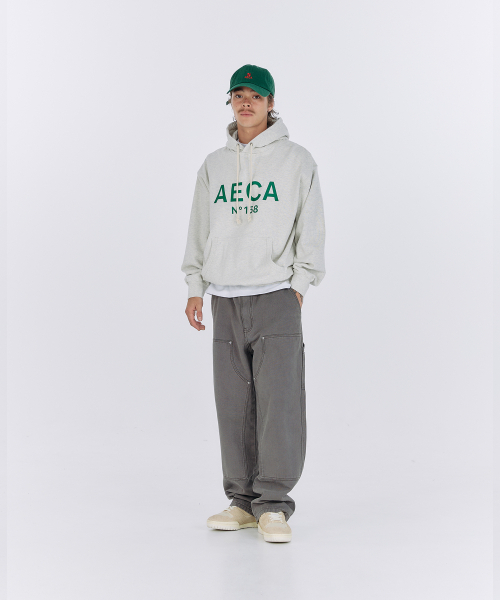 AECA(エイカ)の「BIG LOGO PULLOVER HOODIE-GREY/WHITE(パーカー・レディース・その他・MEDIUM/LARGE/SMALL/X-LARGE)」の7枚目の写真