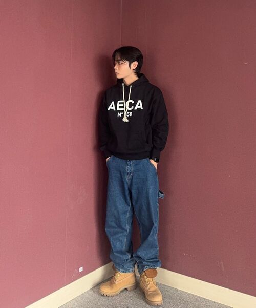 AECA(エイカ)の「BIG LOGO PULLOVER HOODIE-GREY/WHITE(パーカー・レディース・その他・MEDIUM/LARGE/SMALL/X-LARGE)」の15枚目の写真