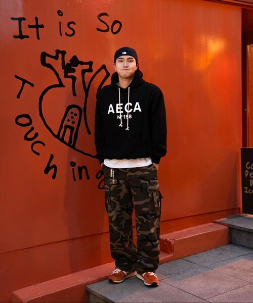 AECA(エイカ)の「BIG LOGO PULLOVER HOODIE-GREY/WHITE(パーカー・レディース・その他・MEDIUM/LARGE/SMALL/X-LARGE)」の18枚目の写真