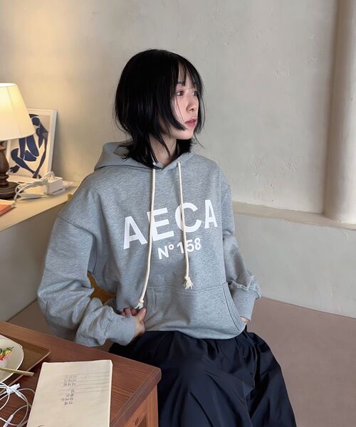 AECA(エイカ)の「BIG LOGO PULLOVER HOODIE-GREY/WHITE(パーカー・レディース・その他・MEDIUM/LARGE/SMALL/X-LARGE)」の20枚目の写真