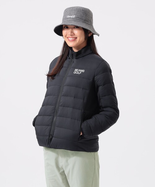 BEAMS GOLF(ビームスゴルフ)の「BEAMS GOLF ORANGE LABEL / レオフィール(R)フード付き 中綿 ハイブリッド ブルゾン(撥水)(ブルゾン・レディース・ホワイト/ブラック・LARGE/SMALL/MEDIUM)」の12枚目の写真