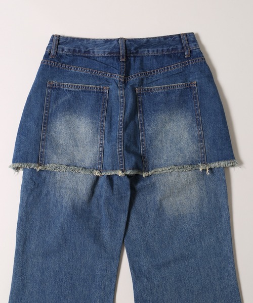 WC（ダブル シー）の「スカートドッキングデニム（デニムパンツ・レディース・ブルー系その他/ブラック系その他・FREE）」の21枚目の写真