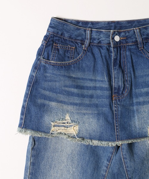 WC（ダブル シー）の「スカートドッキングデニム（デニムパンツ・レディース・ブルー系その他/ブラック系その他・FREE）」の22枚目の写真