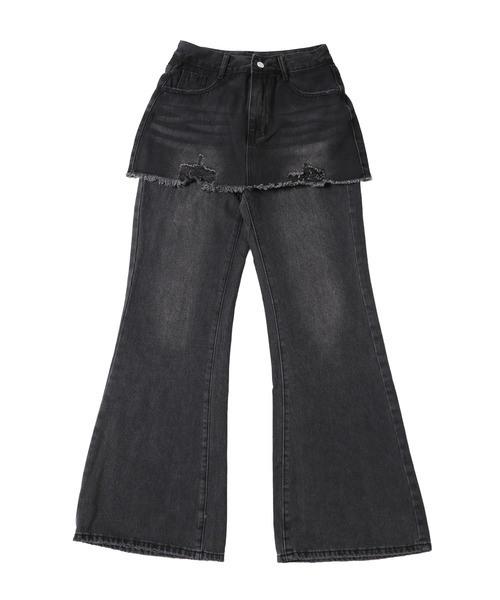 WC（ダブル シー）の「スカートドッキングデニム（デニムパンツ・レディース・ブルー系その他/ブラック系その他・FREE）」の17枚目の写真