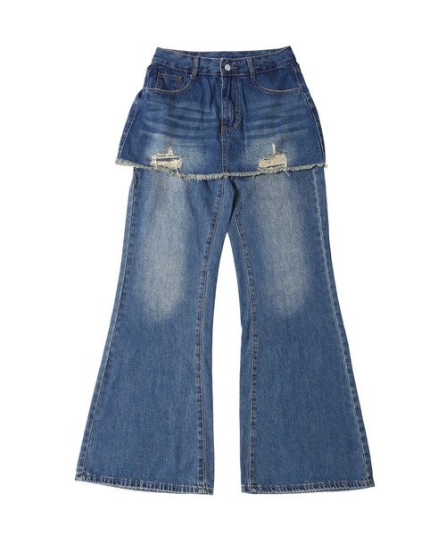 WC（ダブル シー）の「スカートドッキングデニム（デニムパンツ・レディース・ブルー系その他/ブラック系その他・FREE）」の18枚目の写真