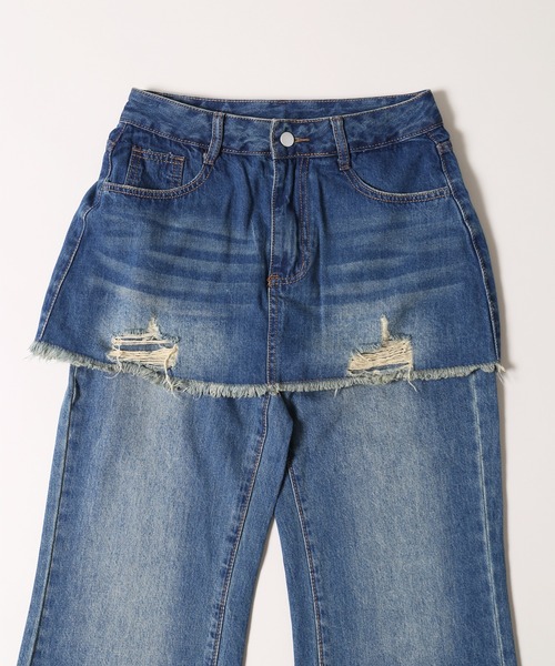 WC（ダブル シー）の「スカートドッキングデニム（デニムパンツ・レディース・ブルー系その他/ブラック系その他・FREE）」の19枚目の写真